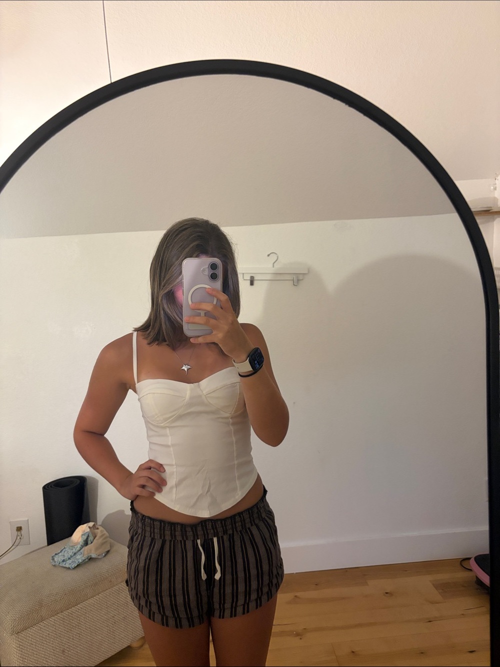PrettyLittleThing Cream Structured Bustier Corset Top